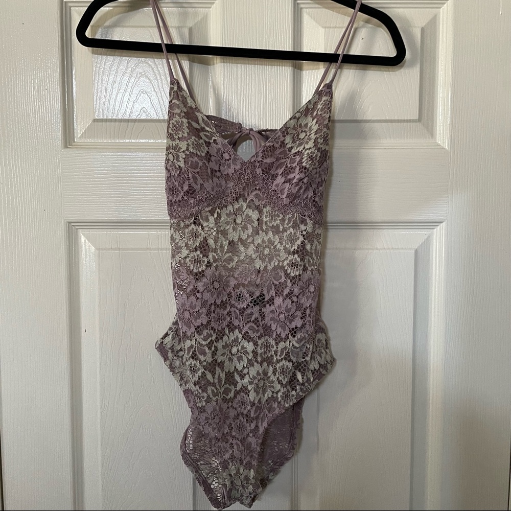 top shop lavender lace bodysuit